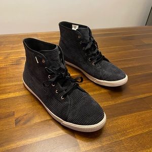 Corduroy high-top sneakers by TOMS, size 11!